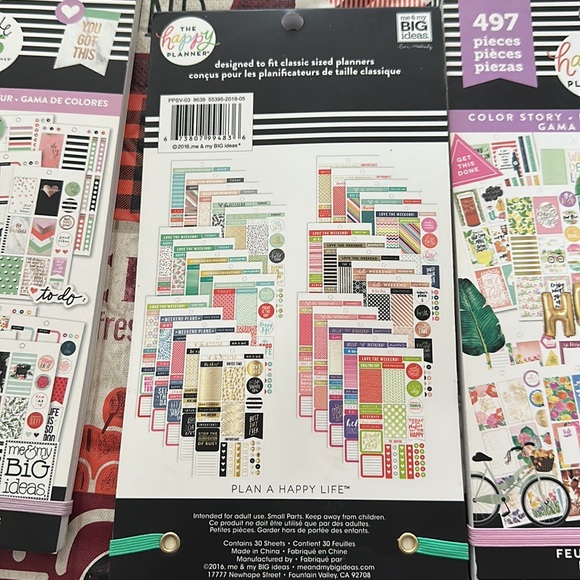 3 Happy Planner sticker books - Picture 3 of 5